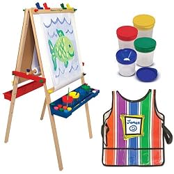 Melissa and Doug Easel, Smock & Paint Cup