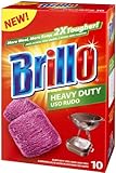 UPC 070881233668 product image for Brillo Heavy Duty Steel Wool Soap Pads, Red, 10 Count | upcitemdb.com