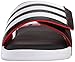 adidas Performance Men's Adissage Comfort Sandal,White/Black/Vivid Red,7 M US