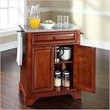 Crosley Furniture LaFayette Solid Granite Top Kitchen Island in Cherry