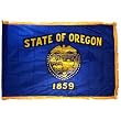 Oregon 3x5ft Nylon Flag with Indoor Pole Hem and Fringe