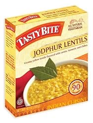 Tasty Bite Jodhpur Lentils Entree, Heat & Eat, 10-Ounce Boxes (Pack of 6)