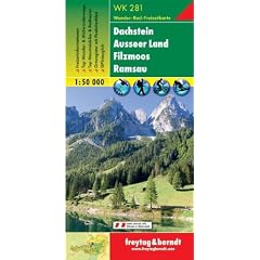 Freytag Berndt Wanderkarten, WK 281, Dachstein - Ausseer Land - Filzmoos - Ramsau, GPS, UTM - Ma�stab 1:50 000