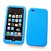 Apple iPhone 4 (NOT 4S) (AT&T) Diamond Skin Case Protector with "Diamond Texture Grip" Baby Blue