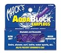 Mack's AquaBlock Earplugs, Purple 2 pair