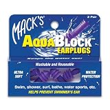 Mack's AquaBlock Earplugs - Purple (2 pair)