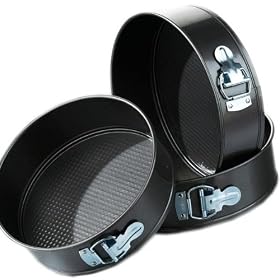 NEW SET OF 3 NON STICK SPRING FORM CAKE TIN SET