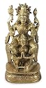 Brass statuette, 'Vishnu with Garuda, the Eagle'