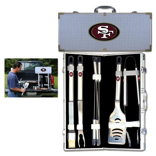 San Francisco 49ers 8pc. BBQ Set w/Case