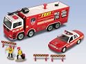 FDNY New York Fire Department Fire Truck & Car Playset