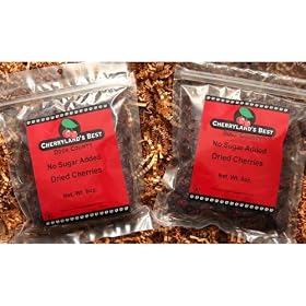 No Sugar Added Dried Tart Cherries:  Grocery &amp; Gourmet Food