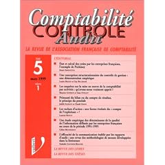 Revue de l'association fran�aise de comptabilit�, volume 5, num�ro 1