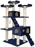 Go Pet Club Cat Tree, 50W x 26L x 72H, Blue