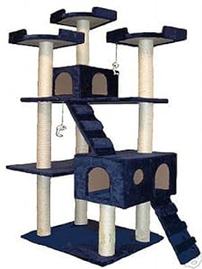 Go Pet Club Cat Tree, 50W x 26L x 72H, Blue