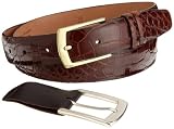 Trafalgar Men's Genuine Alligator Belt