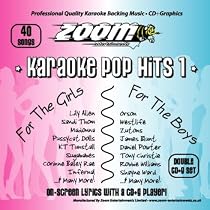 Zoom Karaoke Pop Hits 1 - Double CD+G Album - 40 Songs
