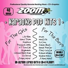 Zoom Karaoke Pop Hits 1 - Double CD+G Album - 40 Songs