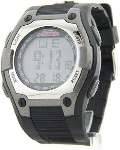 Mens Cage Fighter Rubberized Band Digital Watch Cf32005bsbk