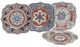Spode Home Accents Collection 9-Inch Accent Plates, Set of 4 - Kashmir
