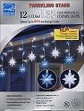 Christmas LED Twinkling Effects Star Lights Cool White/Blue Curtain Lights Indoor/Outdoor