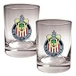 Chivas USA MLS 2pc Rocks Glass Set - Primary Team Logo