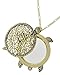 Artisan Owl Sea Turtle Magnifying Glass Sliding Top Pendant Necklace, 30