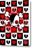 Emo Scene Boy Skull Canvas Print / Canvas Art - Artist Roseanne Jones