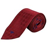 SMU Mustangs Red Diamond Tonal Silk Tie