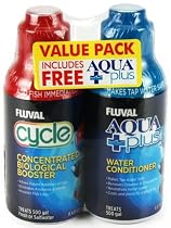 Fluval Value Pack - Cycle Concentrated Biological Booster + AquaPlus Water Conditioner

