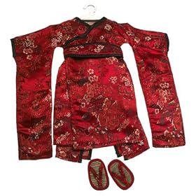 Red Blossom Japanese Kimono, Obi Sash and Tatimi Sandals ~ Made for 18 American Girl Dolls... by Carpatina LLC - Girlfriends Collection %C2%A8