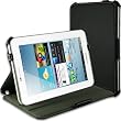 EasyAcc Tasche H�lle f�r Samsung Galaxy Tab 2 7.0 WIFI 3G P3100 P3110 mit St�nder (Ultra Slim, PU Leder, Schwarz)
