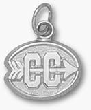 Cross Country Symbol 3/8 Charm - Sterling Silver Jewelry