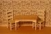Miniature Vermont Oak Table and Chairs Set