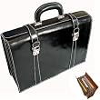 Floto Trastevere Black Briefcase Attache Lap-top Case Floto Trastevere Black Briefcase Attache Lap-top Case