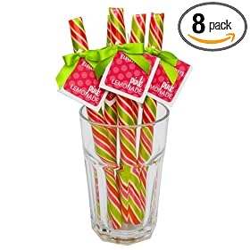 Elegant Sweets Pink Lemonade Barber Pole, 1.5 Ounce Bags (Pack of 8) Elegant Sweets Pink Lemonade Barber Pole, 1.5-Ounce Bags (Pack of 8)
