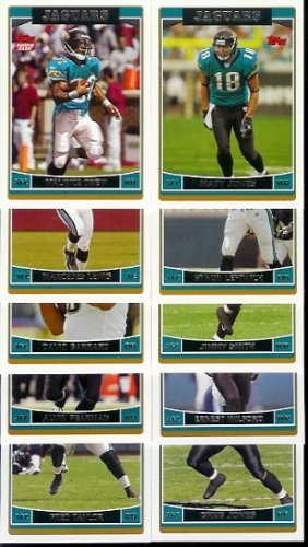 2006 Topps Jacksonville Jaguars NFL Football Card Team Set of 10 Cards including David Garrard, Maurice Jones-Drew Rookie Card and More!
