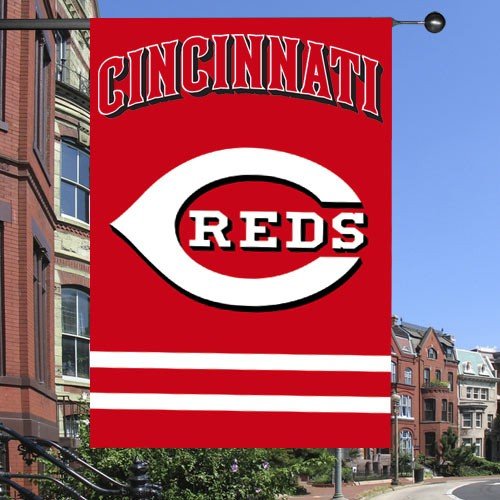 MLB Cincinnati Reds Applique Banner Flag