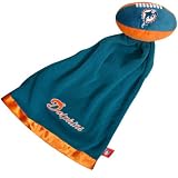 Miami Dolphins NFL Baby Security Blanket w/ Snuggle Ball