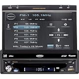 Jensen VM9214 Single DIN MultiMedia Receiver with 7-Inch Flip out Touch Screen