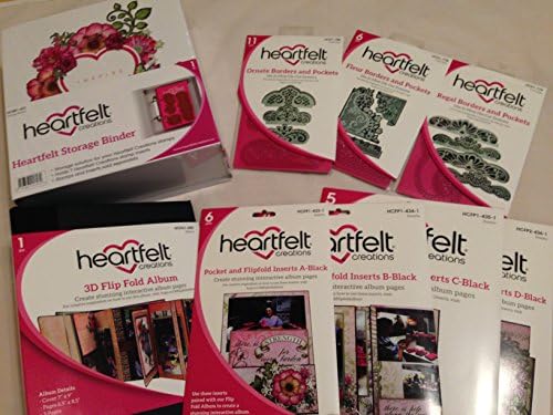 Heartfelt Creations NEW Black Flip Fold Album + Storage + Dies