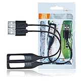 Xiemin 2 Pcs of Replacement Black Replacement USB Charger Cable for Fitbit Flex Activity and Sleep Tracker (2 * Flex Charging Cable)