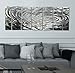 Silver Metal Wall Art Large Home Living Room 3D Decor Abstract Designs Modern Sculptures Unique Textured Panels Contemporary Accent Minimalist Luxury Hanging Artwork Decoration Statements2000 by Jon Allen -68x24 inch