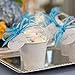 Wedding Favors Tin Pail 2 Oz White Favor Set of 12 Precut White Ribbons Andthank You Tags Containers 2 in Tall