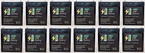 ML5-12 - 12V 5AH Deltec 1050 Replacement Battery - 12 Pack - Max Life Battery brand product