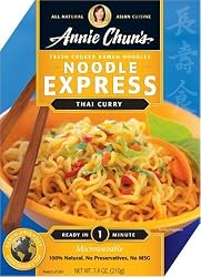Annie Chun's Thai Curry Noodle Express, 7.4-Ounce Bowls (Pack of 6)