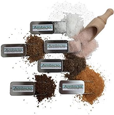 Ambicio Salt Samplers (Gourmet Salt Sampler (Set of 6)) by Ambicio