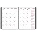 Brownline Monthly Planner, Academic 16 Months (September 2013 - December 2014), Twin-Wire, Black, 11 x 8.5 Inches (CB1260.BLK-14)