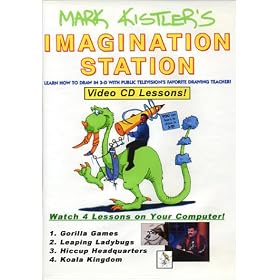 Mark Kistler's Imagination Station, Dare to Draw in 3-D: Computer CD-Video: Adventure Title "Gorilla Games" [VHS]