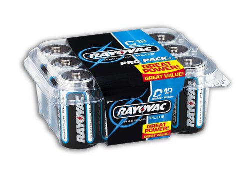 Rayovac 814-12PP Alkaline C Batteries (12-pack) by Rayovac