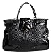Miso Large Weave Tote Bag - Black - Womens
